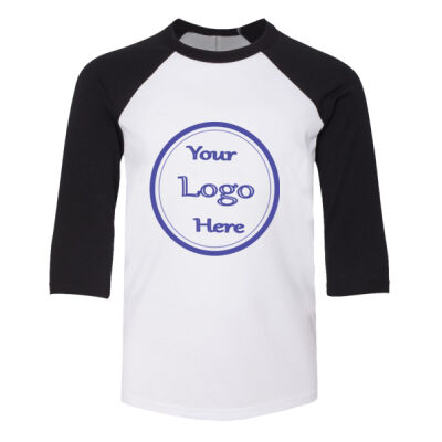 Kids - Youth Three-Quarter Sleeve Baseball Tee Thumbnail